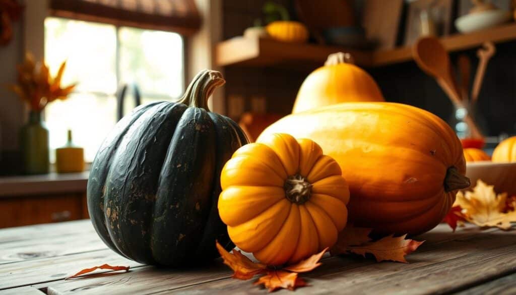 Comparing acorn squash and butternut squash