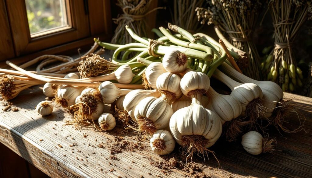 Garlic curing