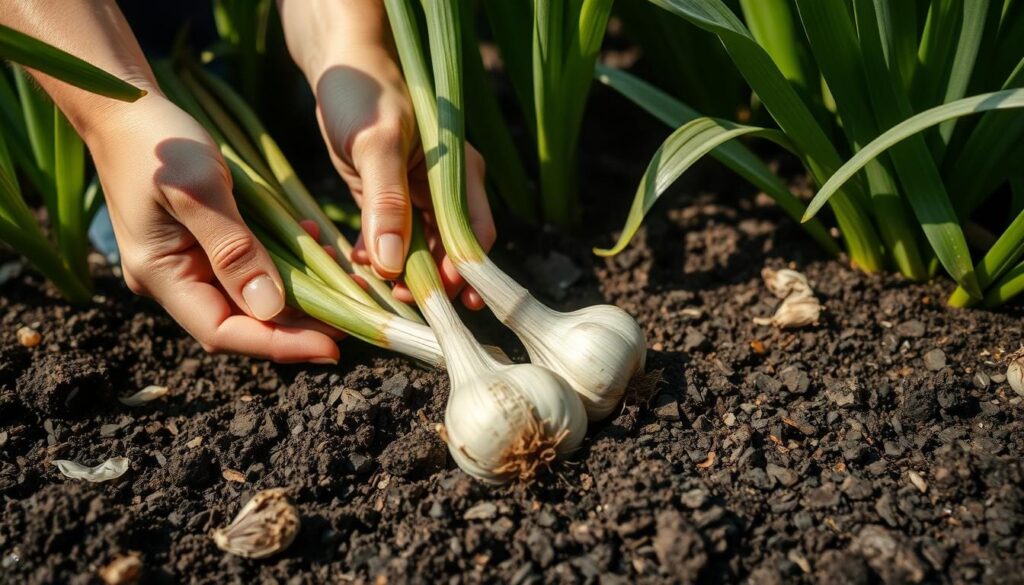 Harvesting Garlic