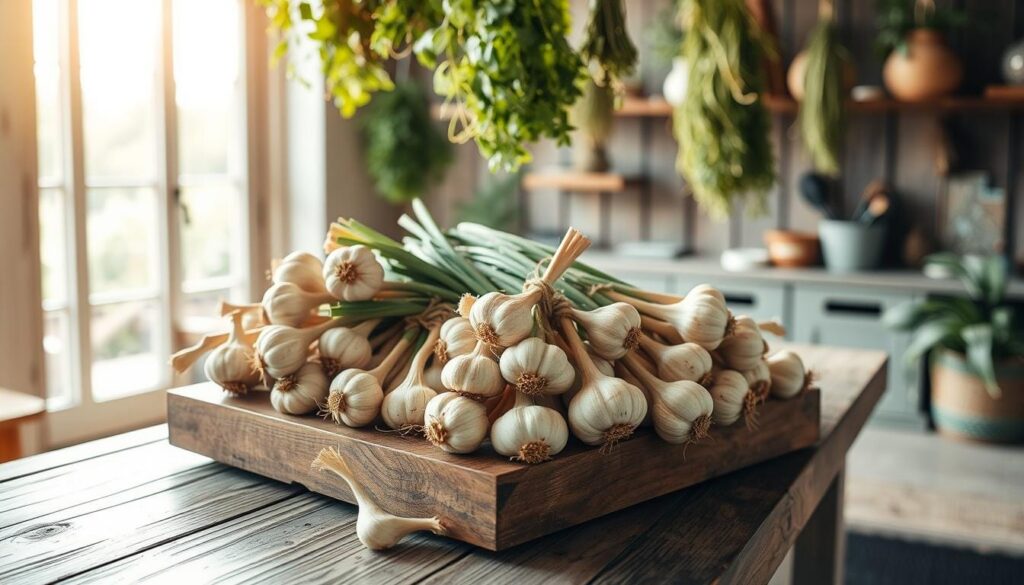 curing garlic after harvesting