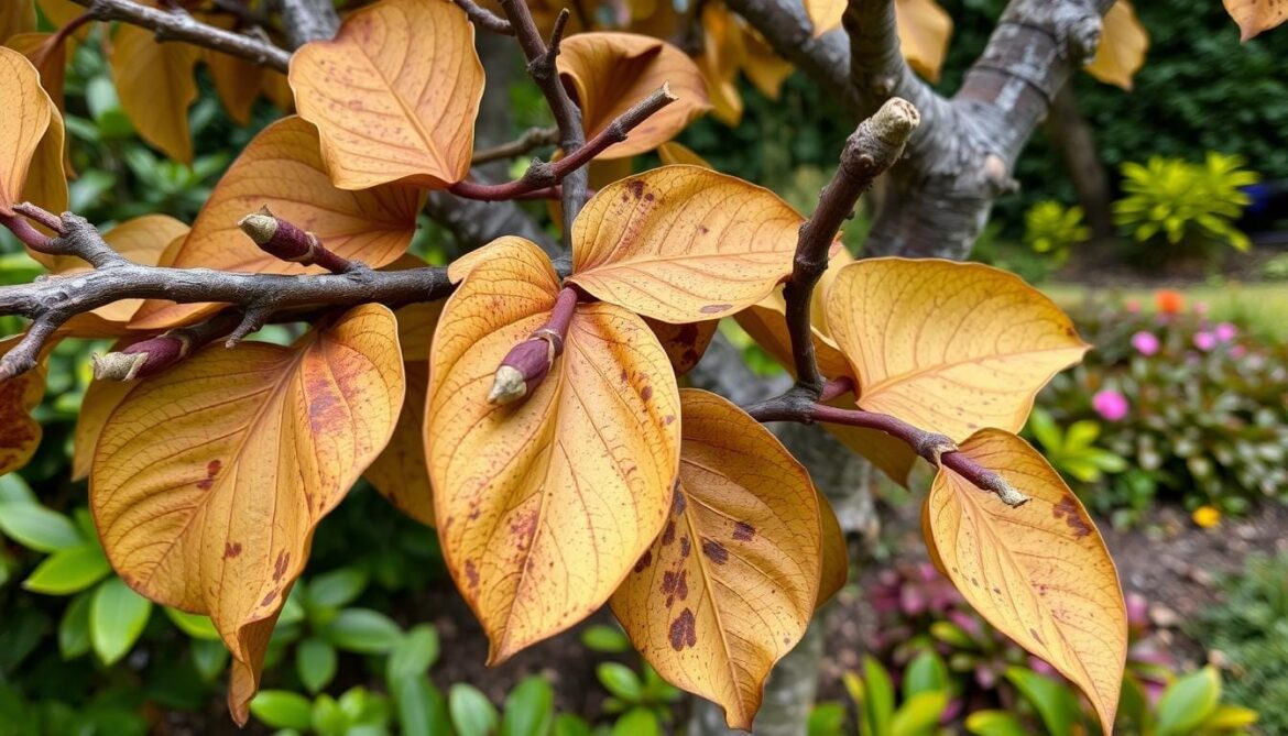 diseased magnolia tree