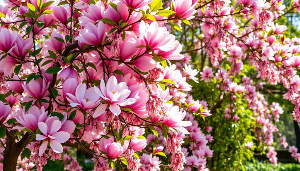 fragrant pink blossoms