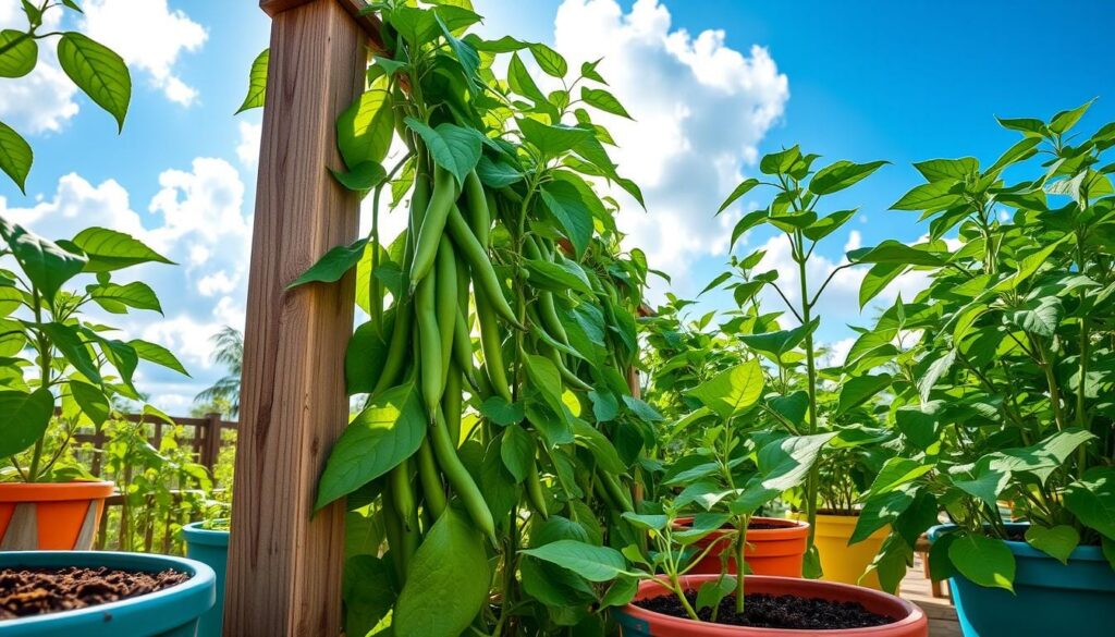 green bean planting