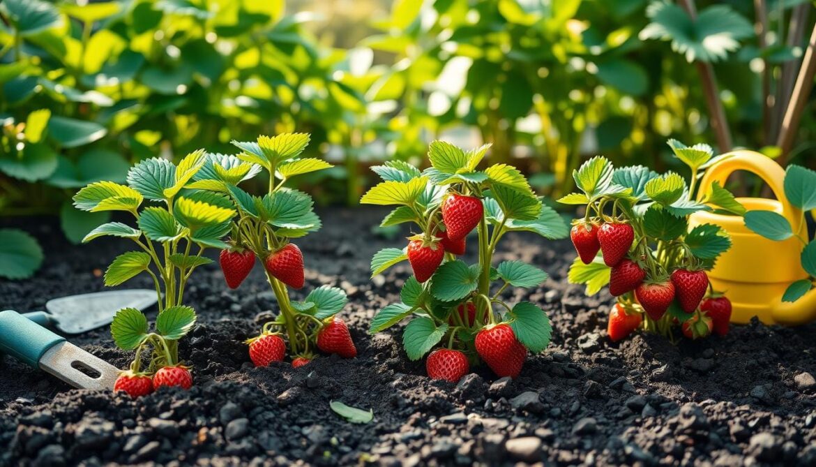 how to replant strawberries