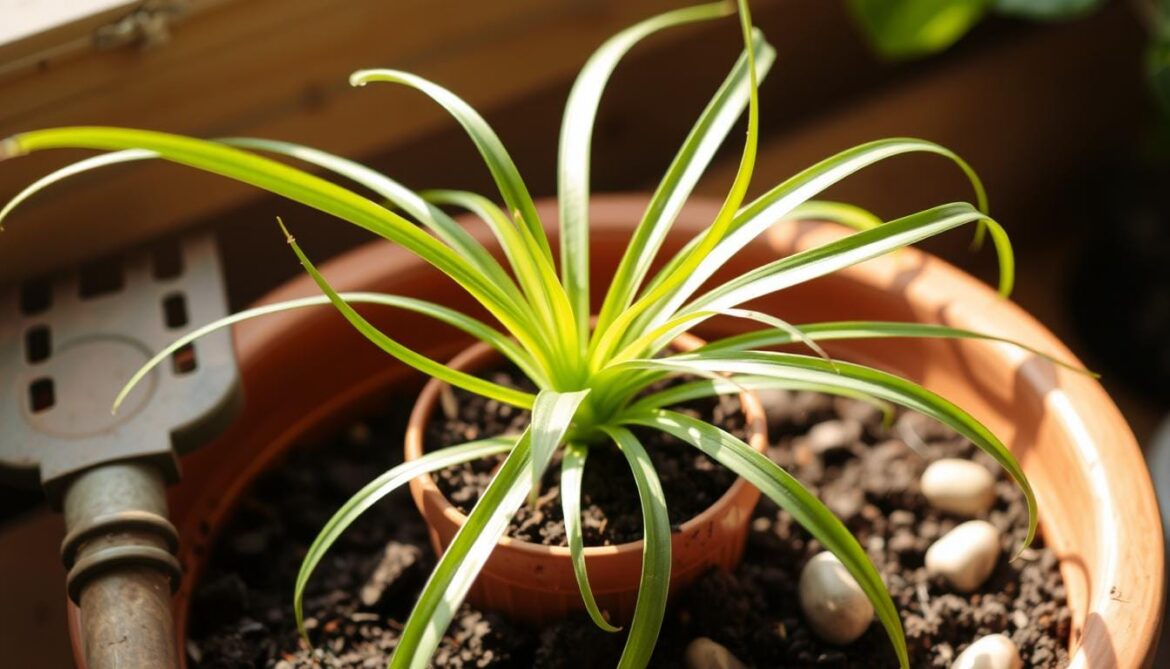 how to repot a spider plant