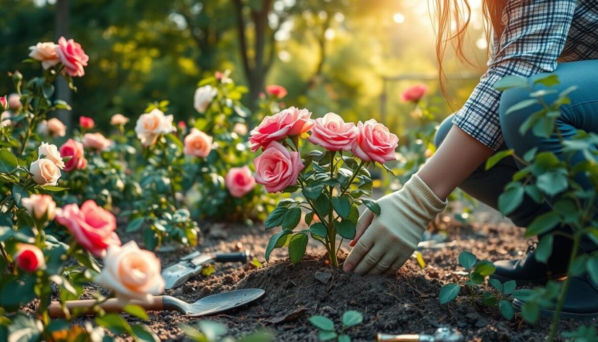 how to transfer roses