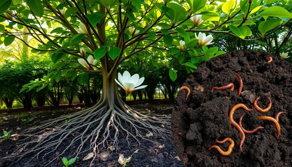 magnolia tree soil
