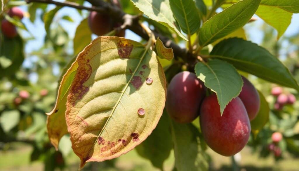 plum tree symptoms