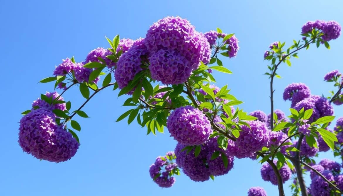 purple flower tree