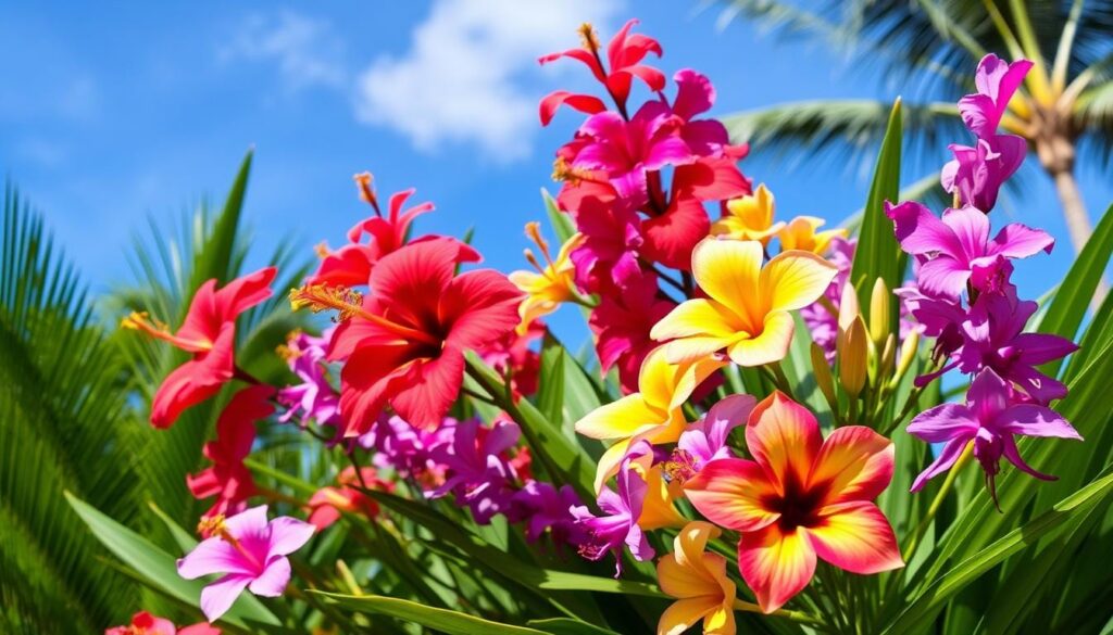 tropical flowers