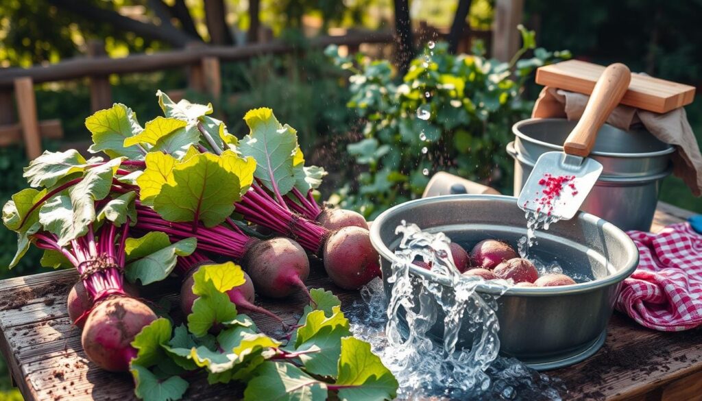 Beetroot Harvest Cleaning Process