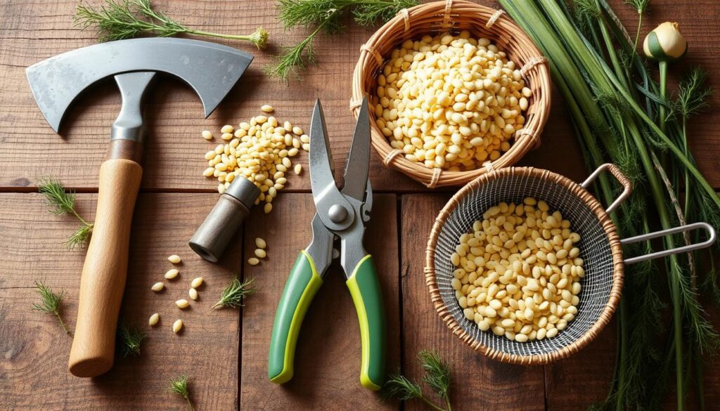 Fennel Seed Harvesting Tools