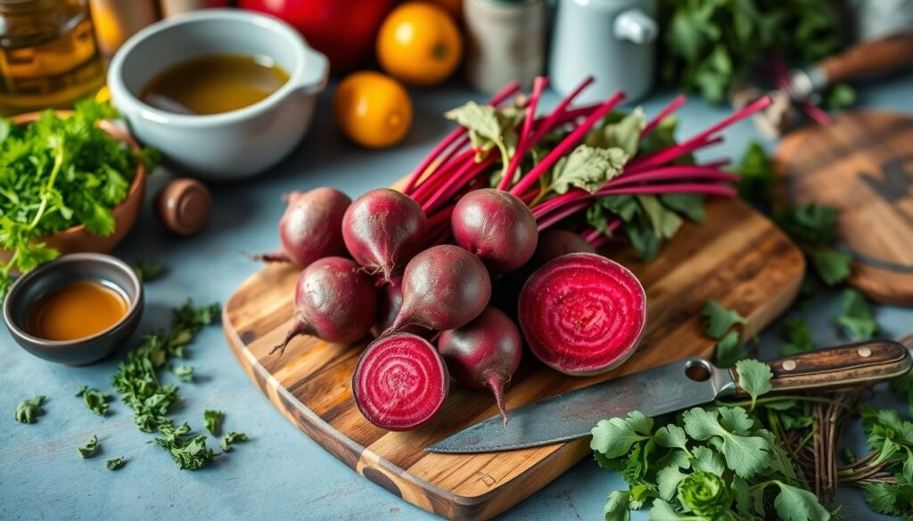 Fresh Red Beets Cooking Preparation