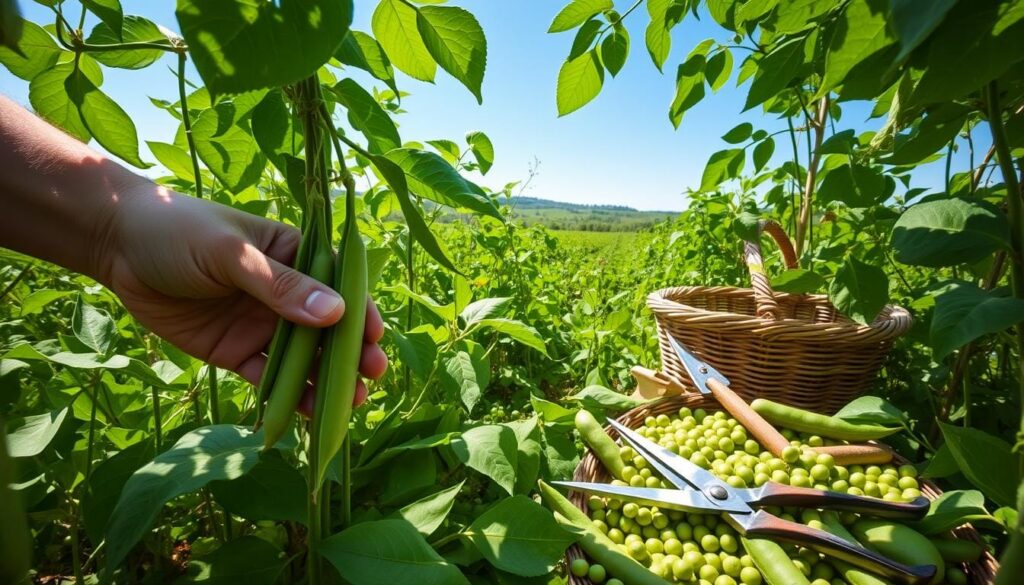 Green Pea Harvesting Techniques