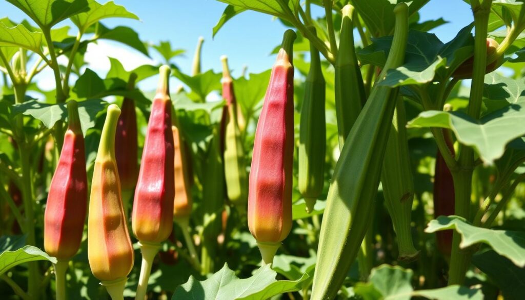 Okra Harvesting Time