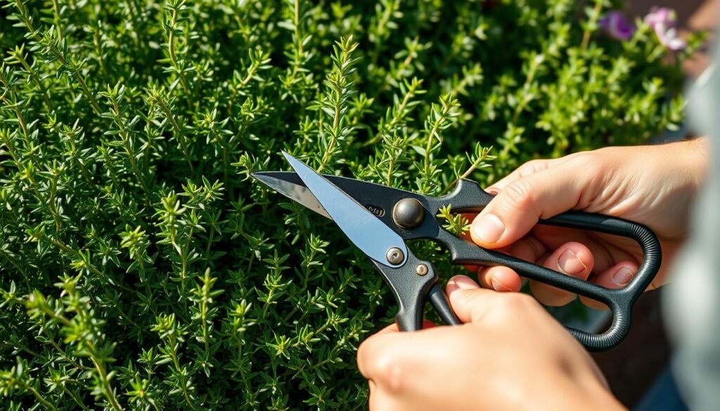 Pruning Thyme Plants