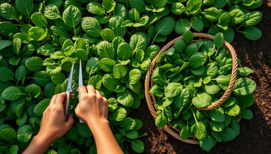 Spinach Harvesting Techniques