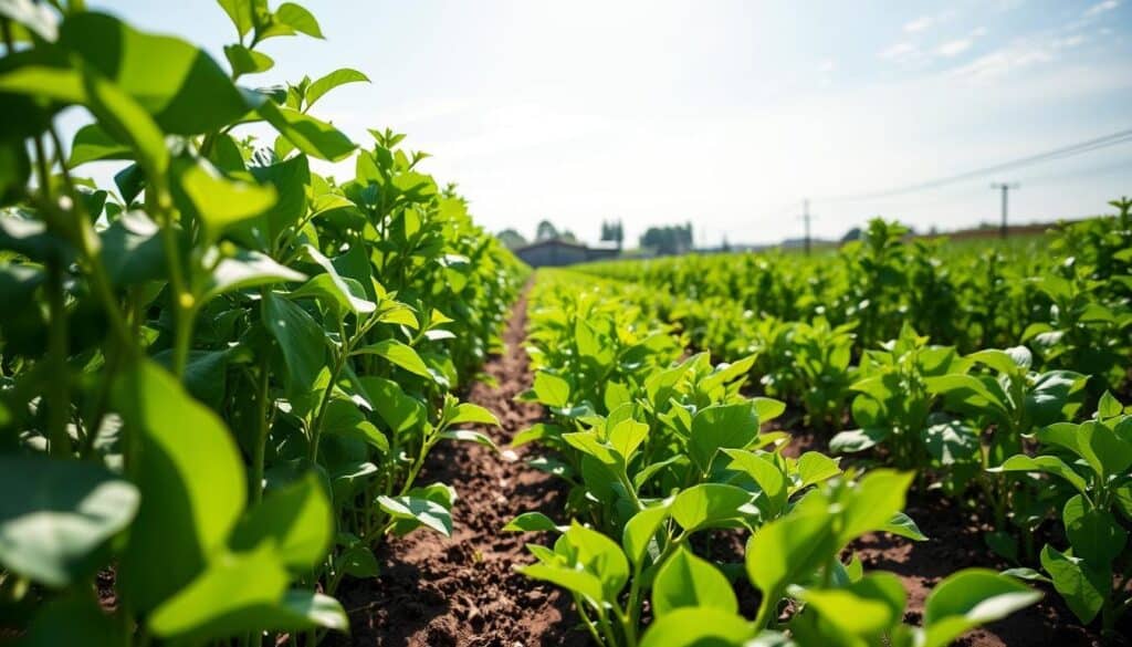 Sustainable Farming Green Peas