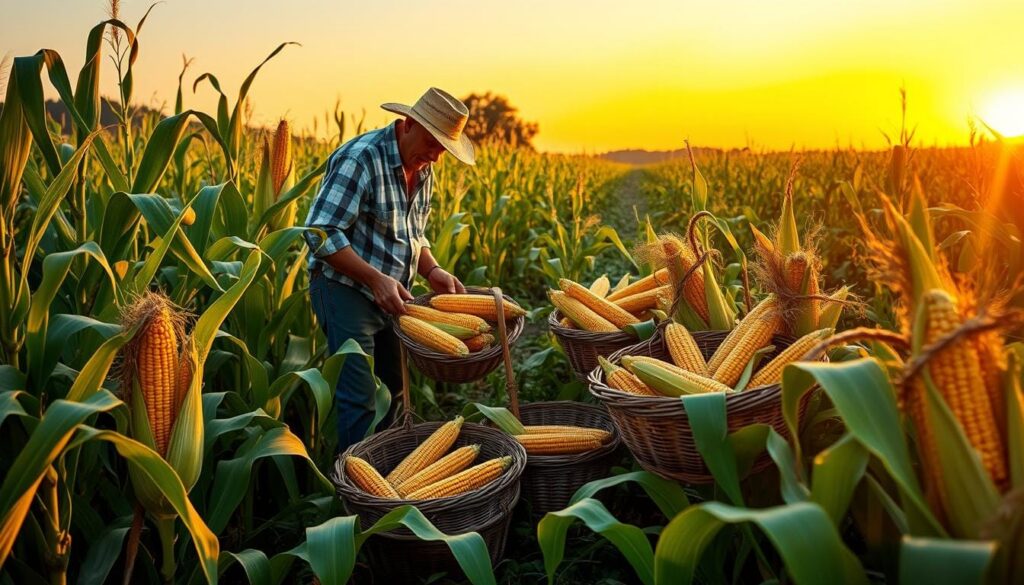Sweet Corn Harvest Techniques