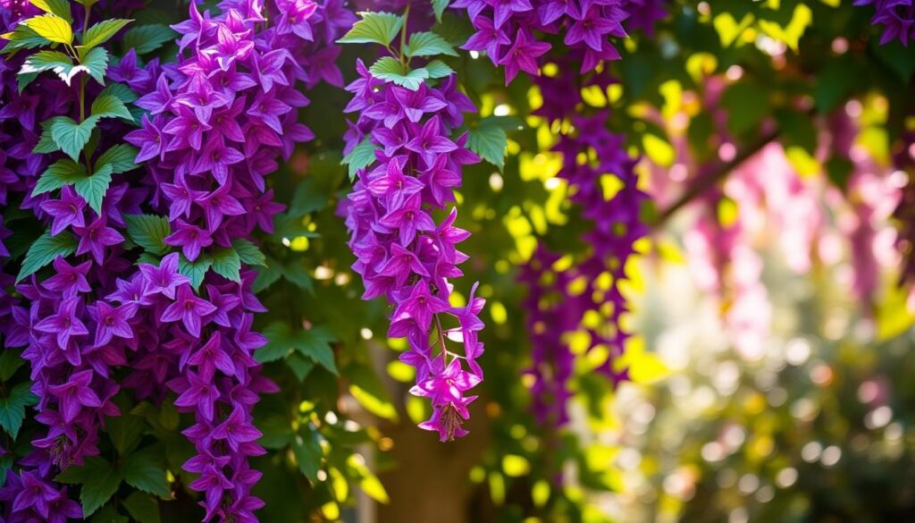 Violet blooms