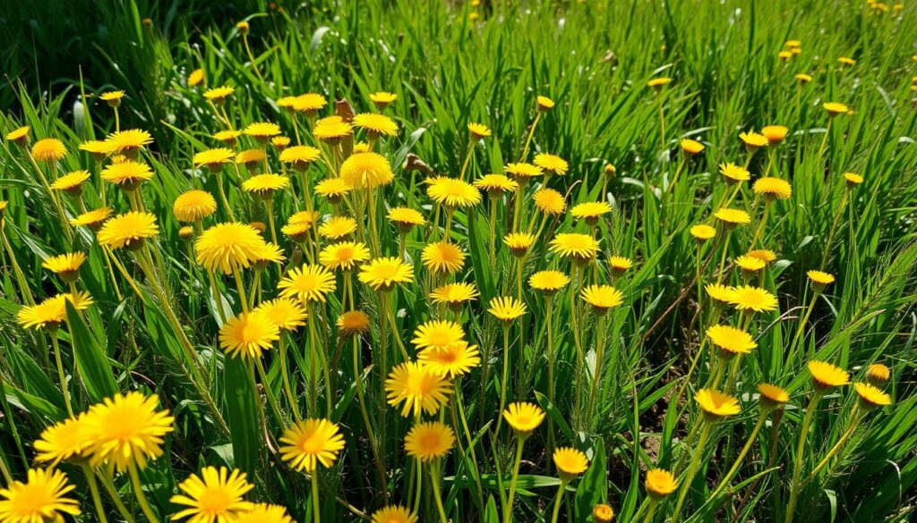 Yellow flower weeds