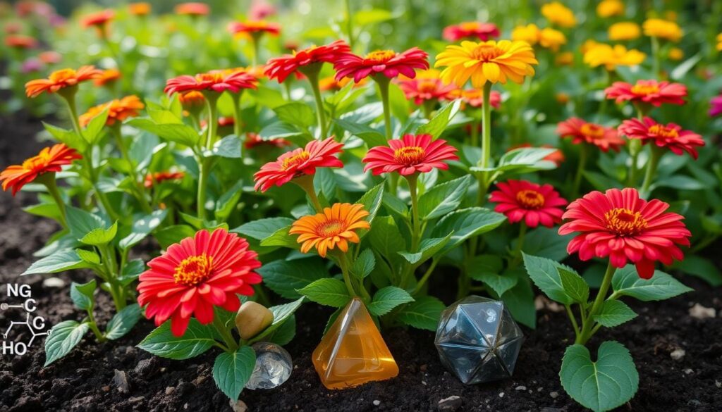 Zinnia plant nutrients
