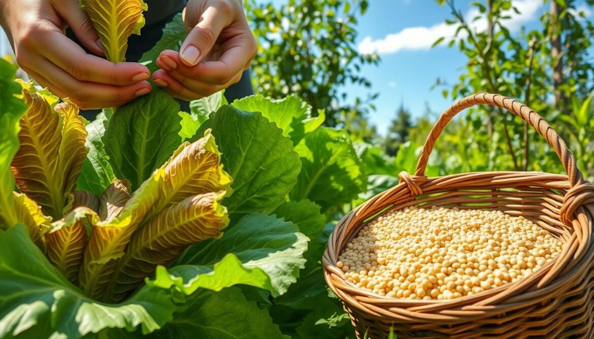 how to harvest lettuce seeds