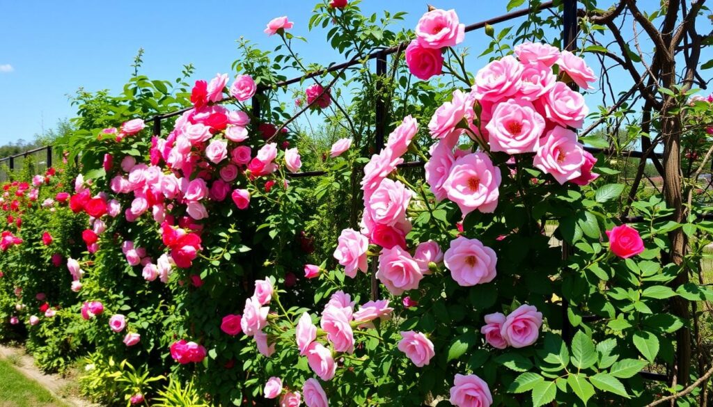 low-maintenance climbing roses