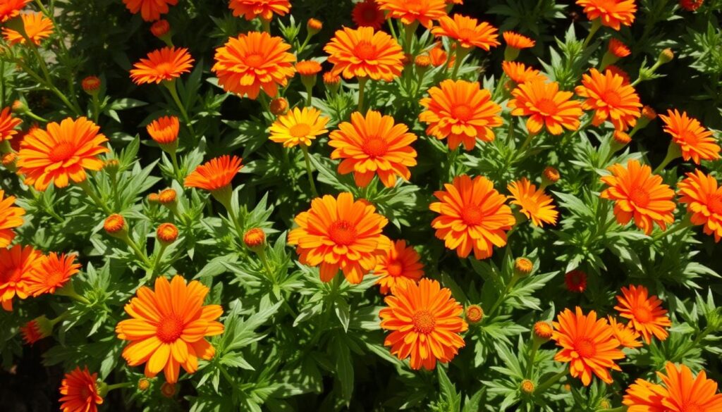 orange flowers