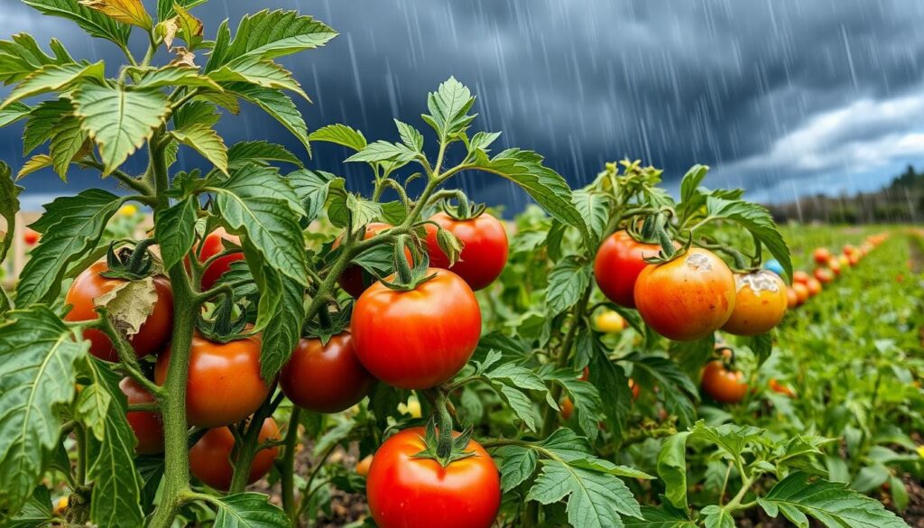 weather-related tomato diseases