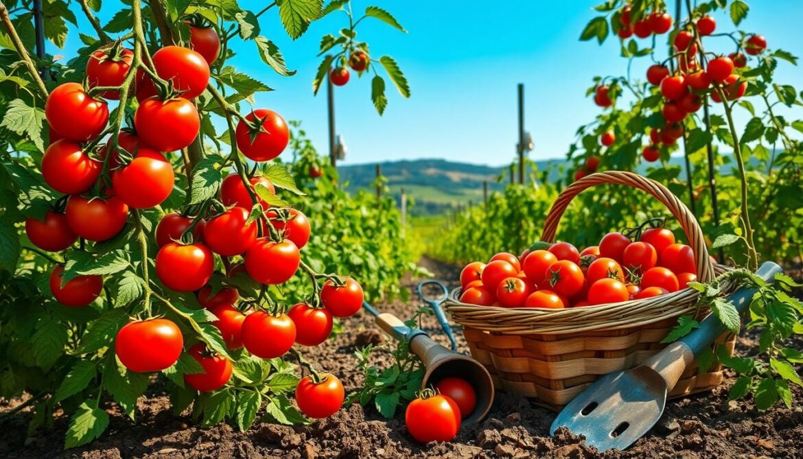 when are tomatoes harvested