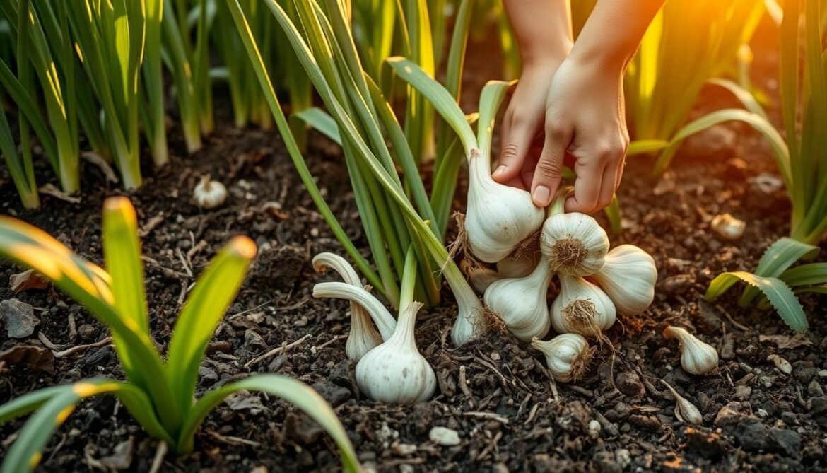 when to harvest hardneck garlic