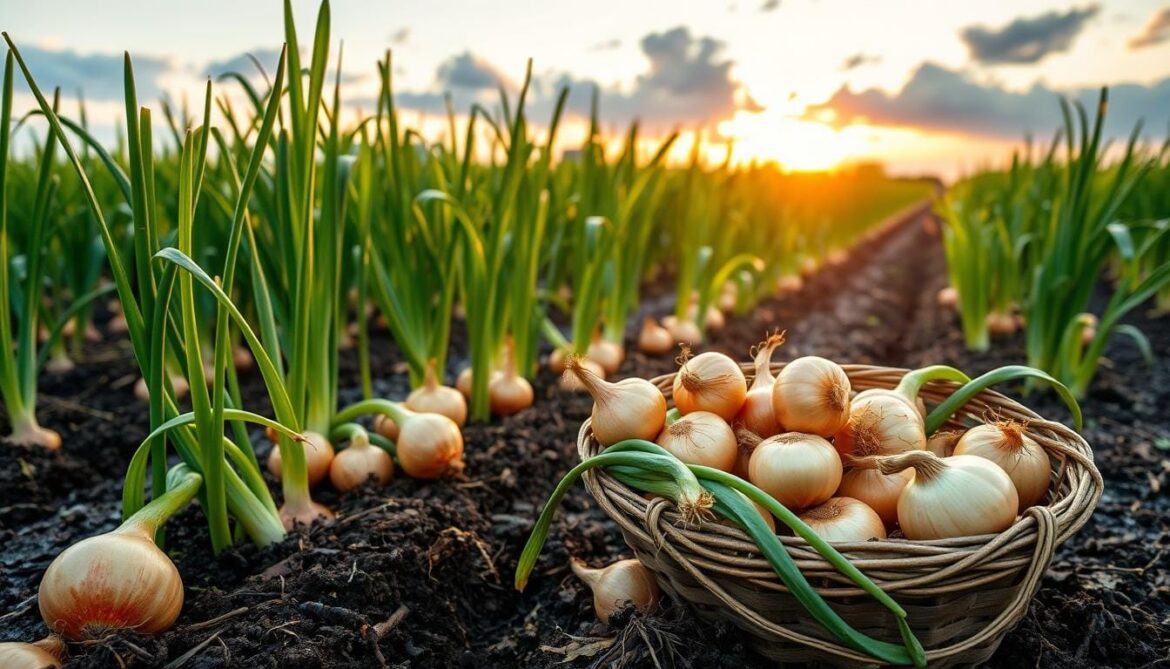 when to harvest onions
