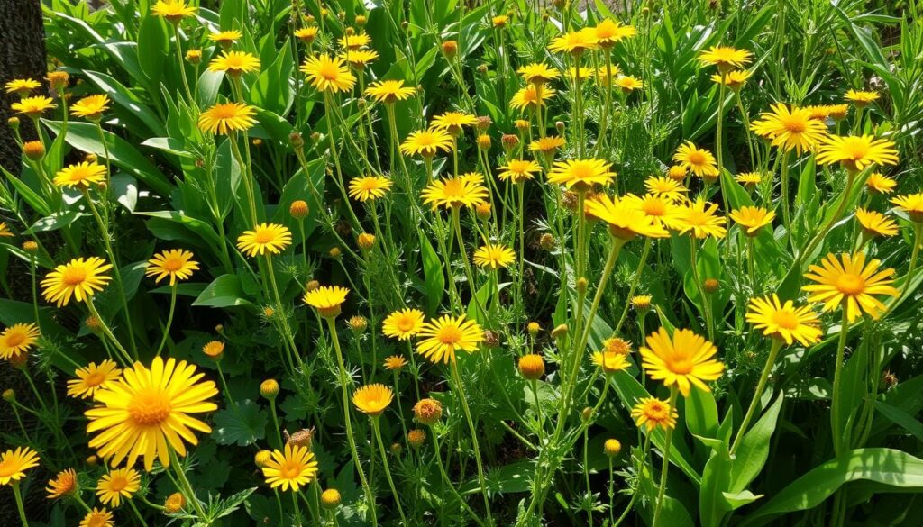 yellow flower weed