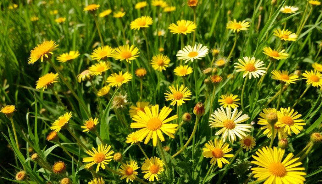 yellow flower weeds