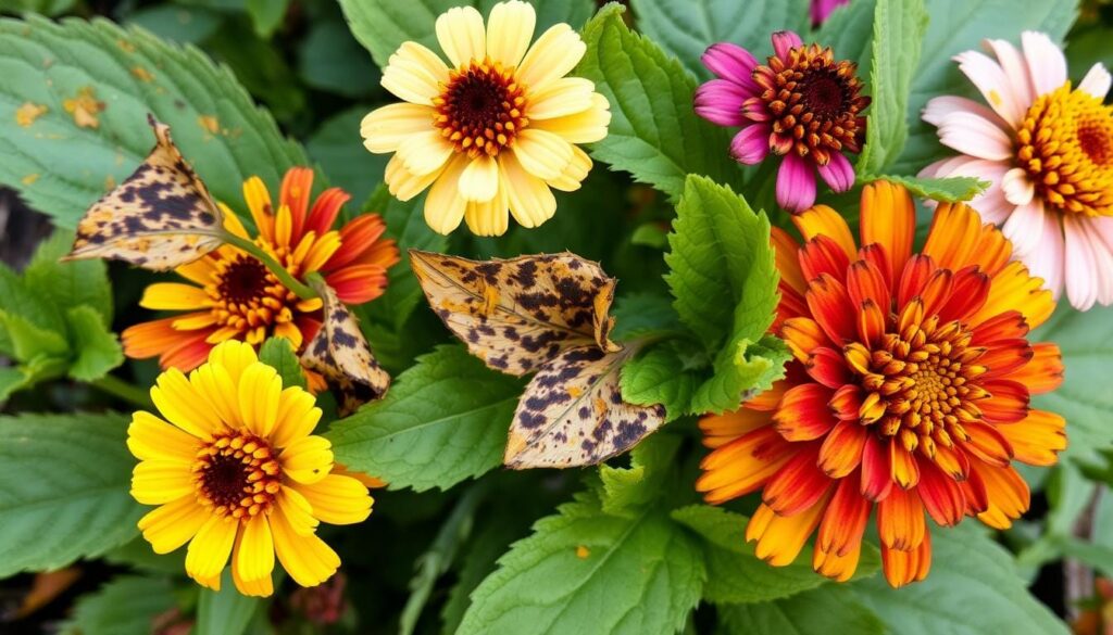 zinnia disease symptoms