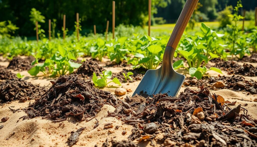 Organic Matter Incorporation in Sandy Soil
