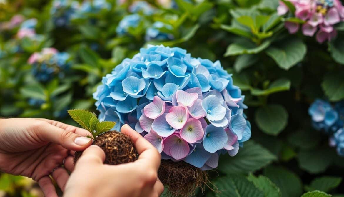 how to divide hydrangea plants
