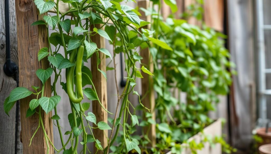 Green Bean Plant Support Structures