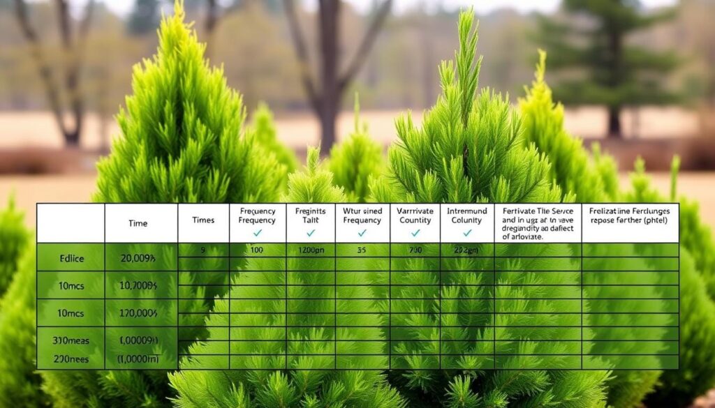 arborvitae fertilizer schedule guide