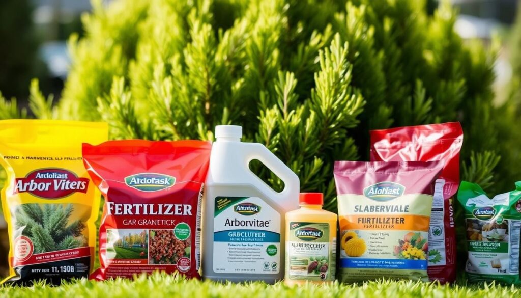 arborvitae shrub fertilizer types