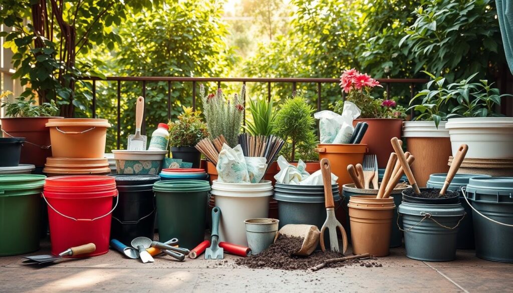 bucket gardening materials comparison