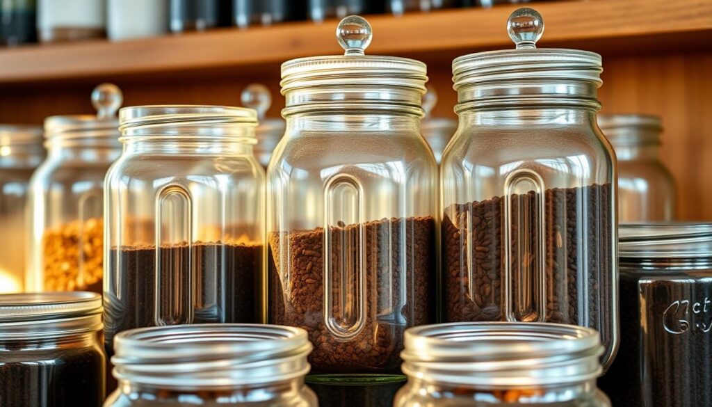 coffee grounds storage containers