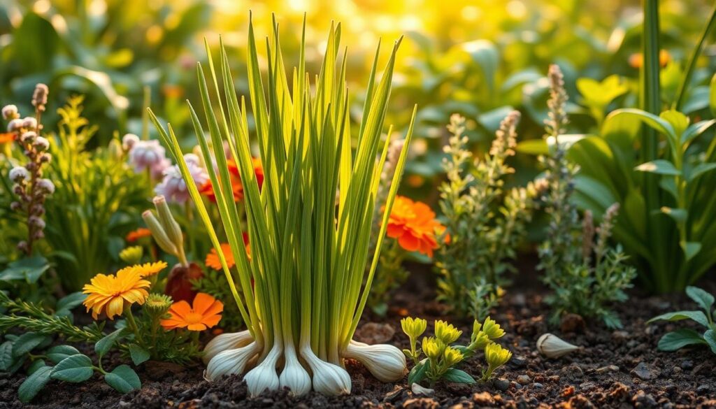 garlic-companion-planting-arrangement