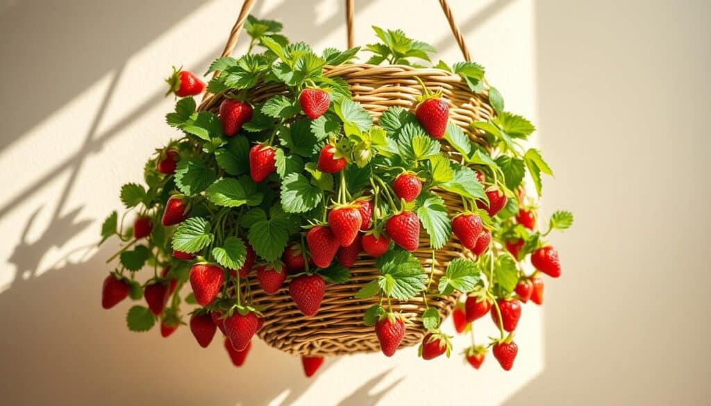 hanging basket for strawberry plant