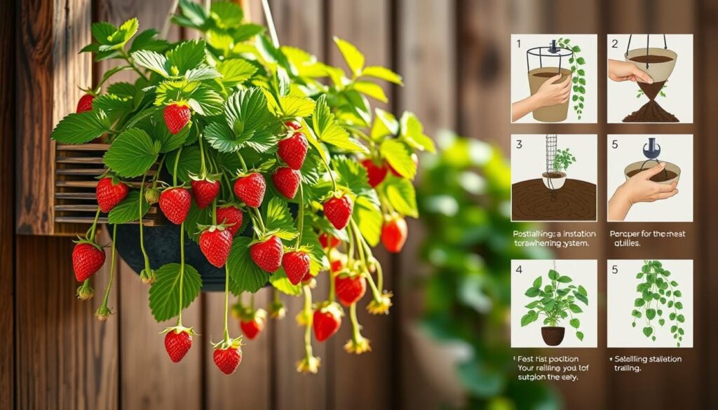hanging strawberry plant planting guide