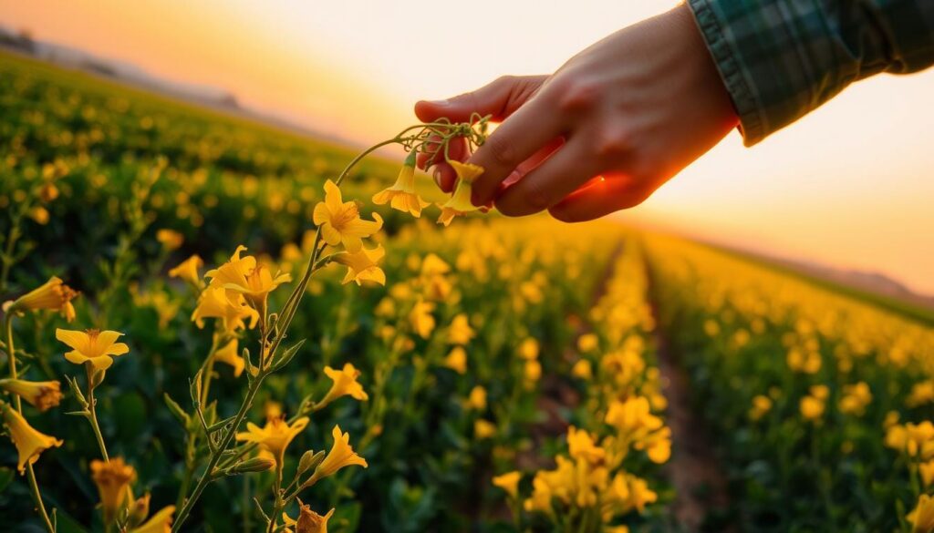 harvesting esperanza flower