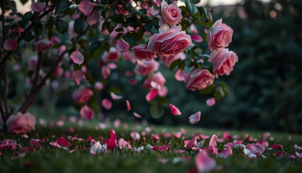 how to make rose petals fall grounded