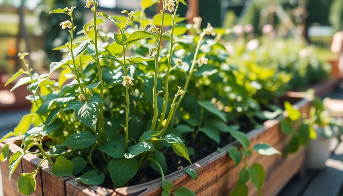 how to plant green beans in containers