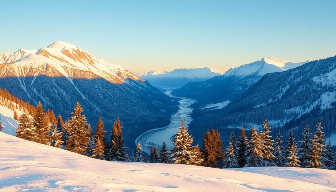 snow on the mountain